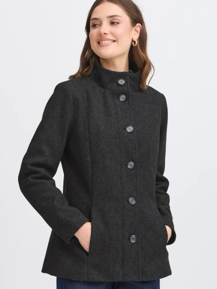 KÅPE FREVILLA CHARCOAL MELANGE