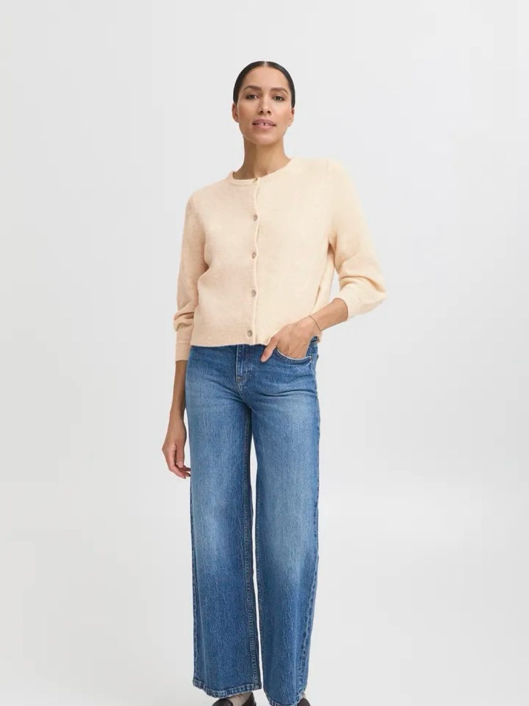 CARDIGAN BYNIMMA OATMEAL MELANGE