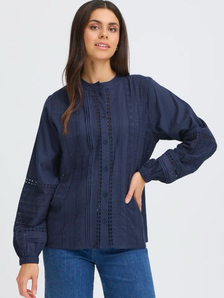 SKJORTE FRJIKE  NAVY BLAZER