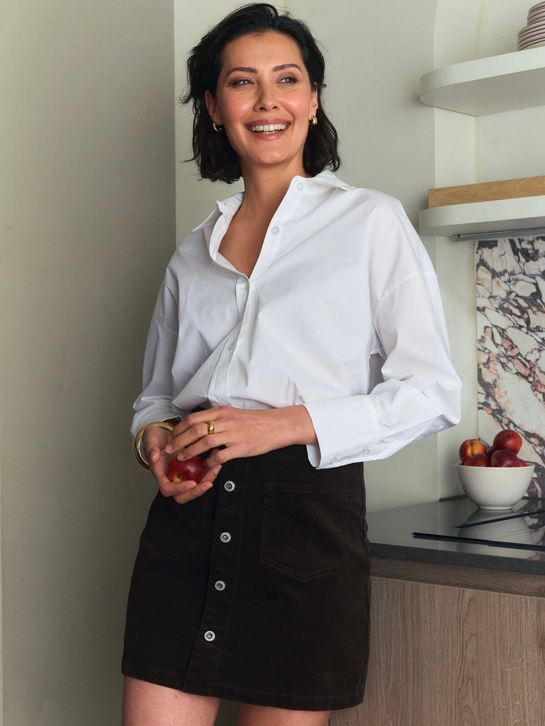 SKJØRT ANNIKA DK BROWN