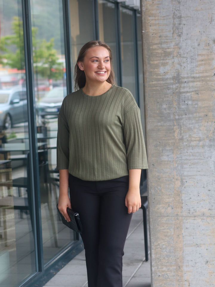 GENSER FRKAIA DUSTY OLIVE MELANGE