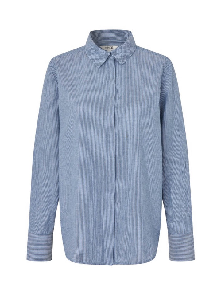 SKJORTE DALINNA-M BLUE WHITE STRIPE