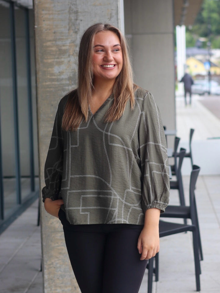 BLUSE FRDAPHNE DUSTY OLIVE