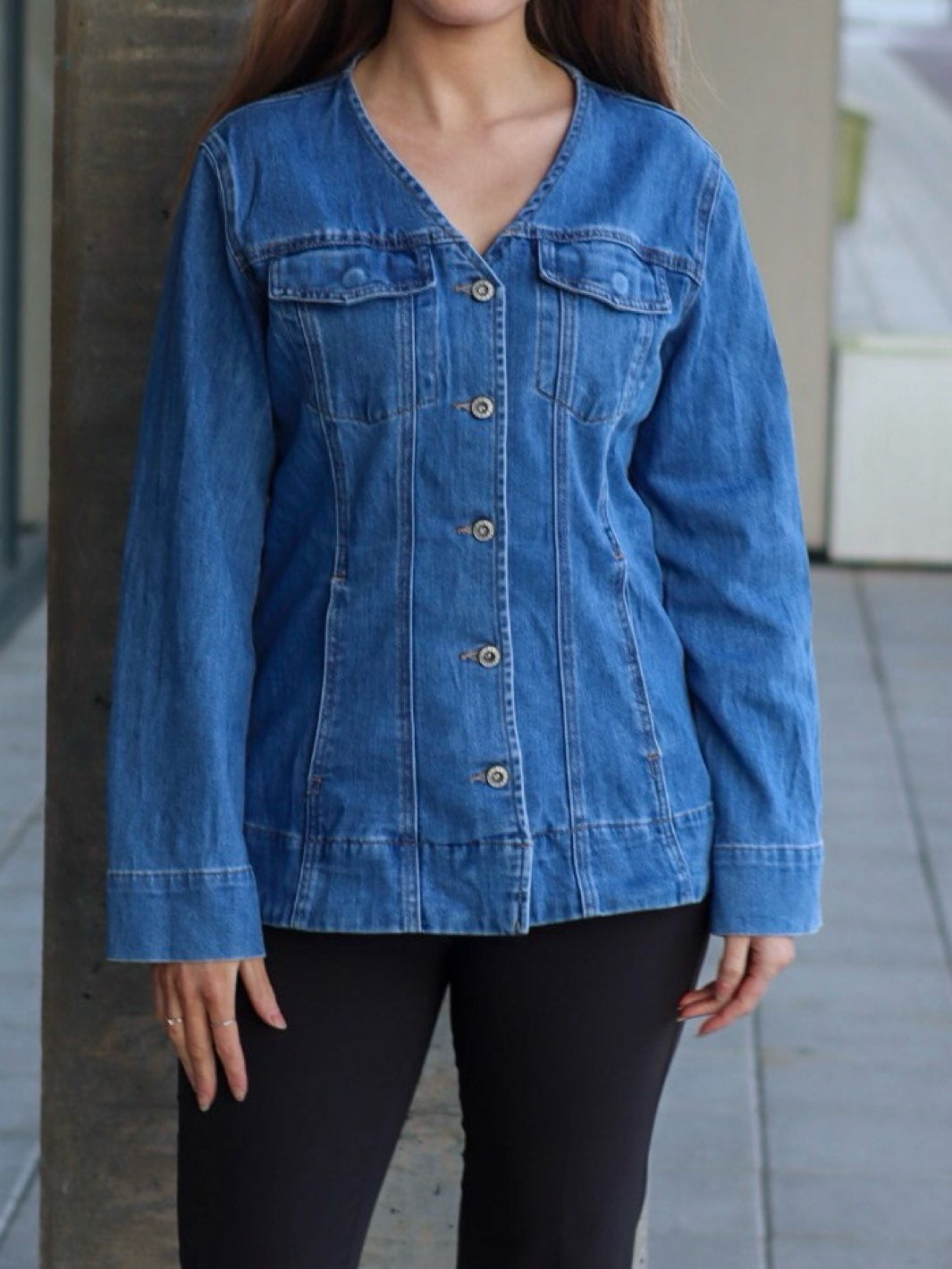 DONGERIJAKKE PERDIE MEDIUM BLUE