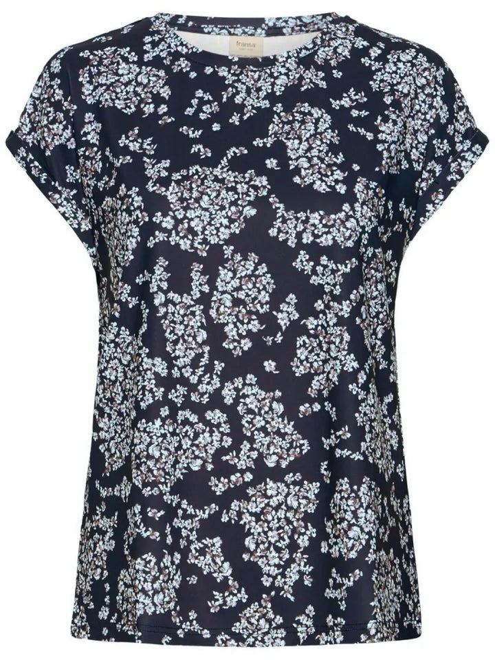 T-SKJORTE FRSEEN FLORAL NIGHTSKY