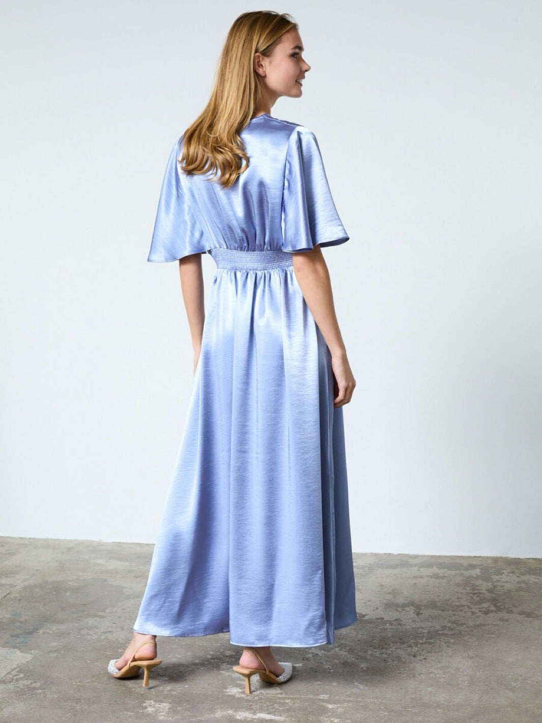 MIDIKJOLE GISELA MID BLUE