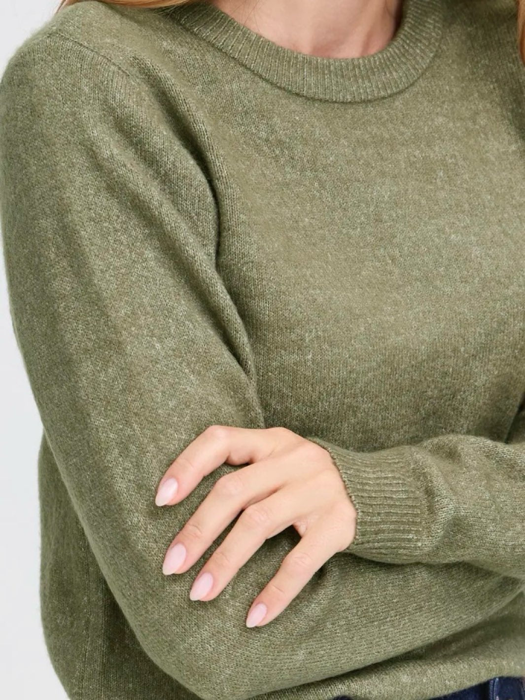 STRIKKEGENSER FRELLIS DUSTY OLIVE MELANGE