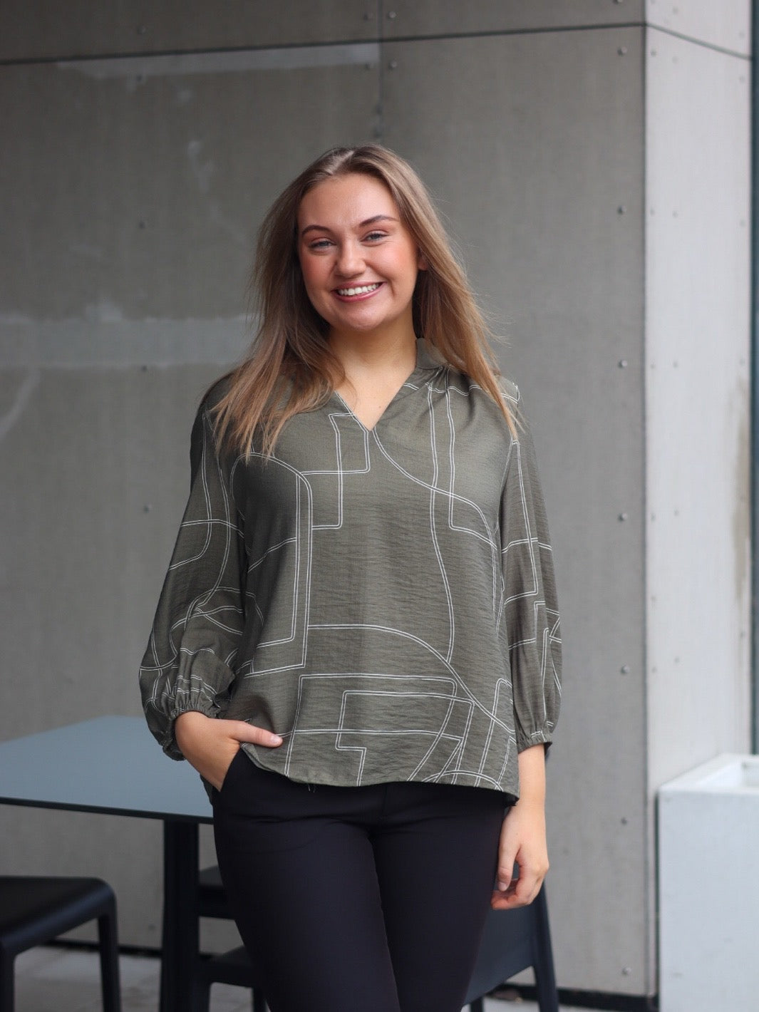 BLUSE FRDAPHNE DUSTY OLIVE
