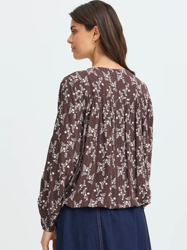 BLUSE FRMERLE FLOWER HOT FUDGE