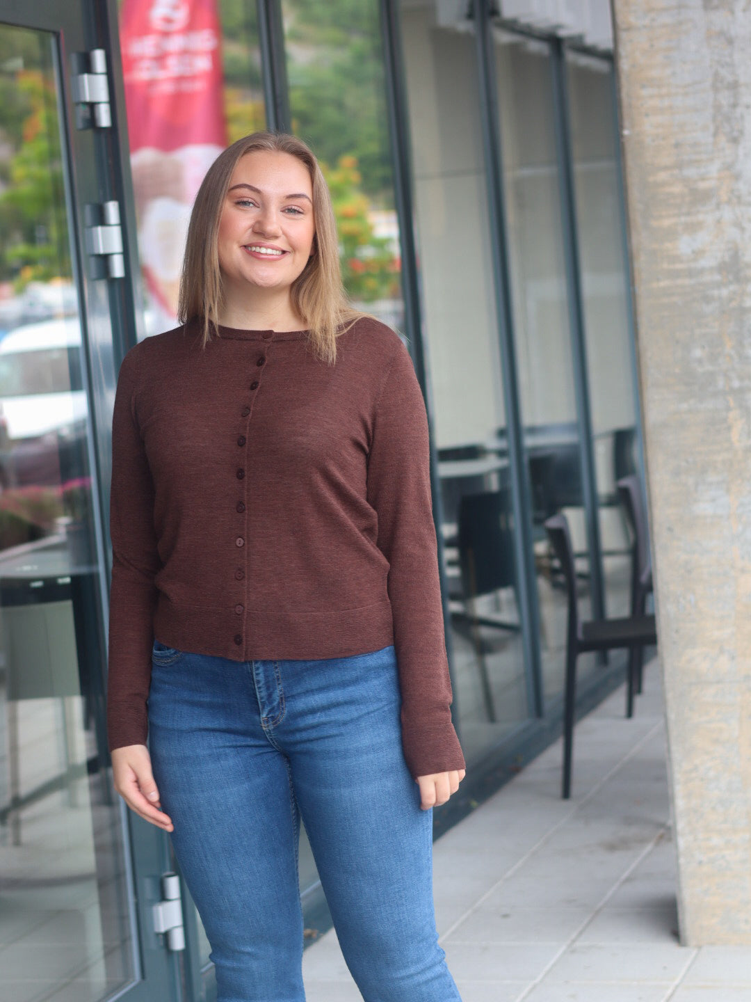 CARDIGAN FRWOOLINA COCOA MELANGE
