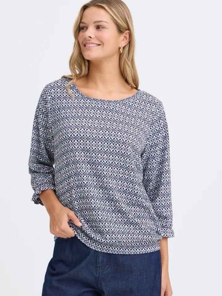 TOPP FRSLOANE ETHNIC LINES NAVY