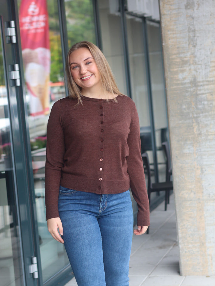 CARDIGAN FRWOOLINA COCOA MELANGE