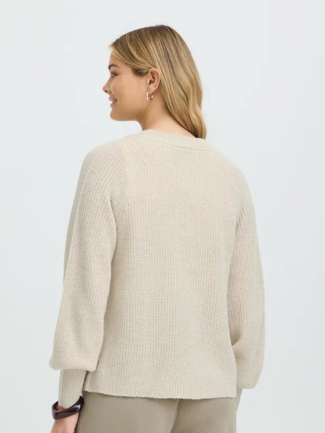CARDIGAN FRERETTA OATMEAL MELANGE