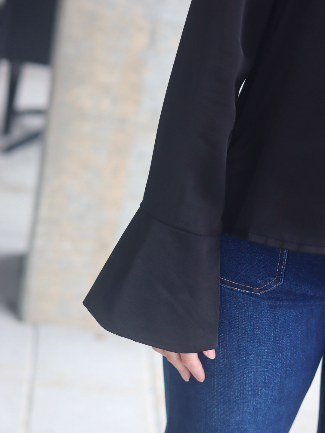 SKJORTE CAT SATIN BLACK