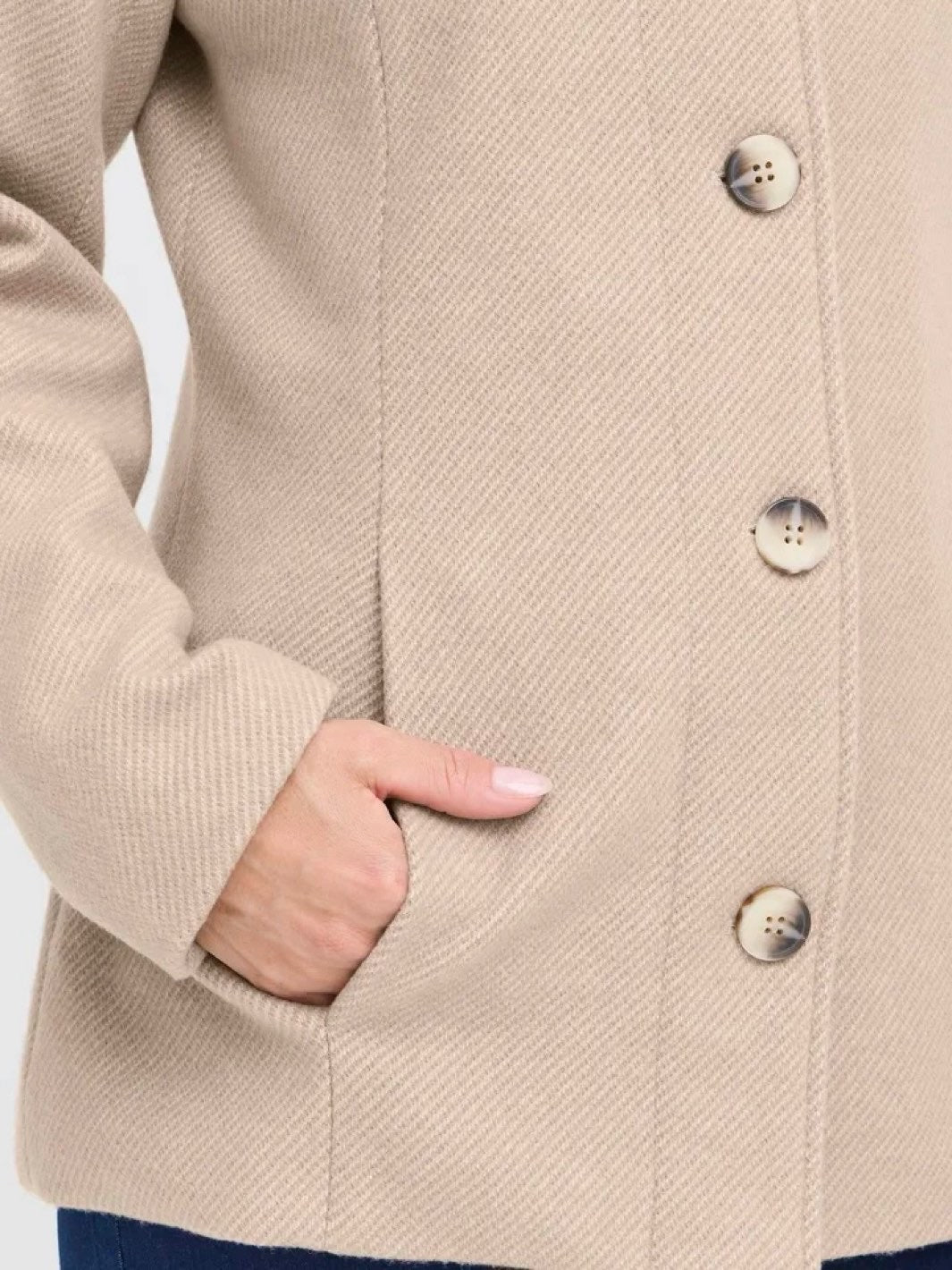 KÅPE FREVILLA DESERT TAUPE MELANGE