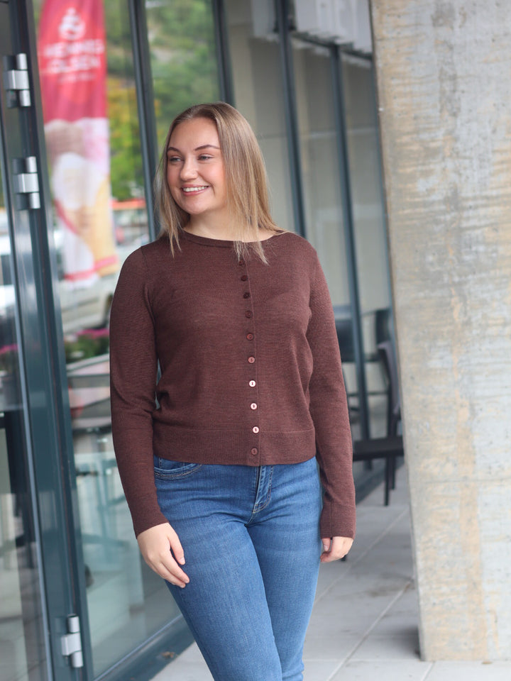 CARDIGAN FRWOOLINA COCOA MELANGE