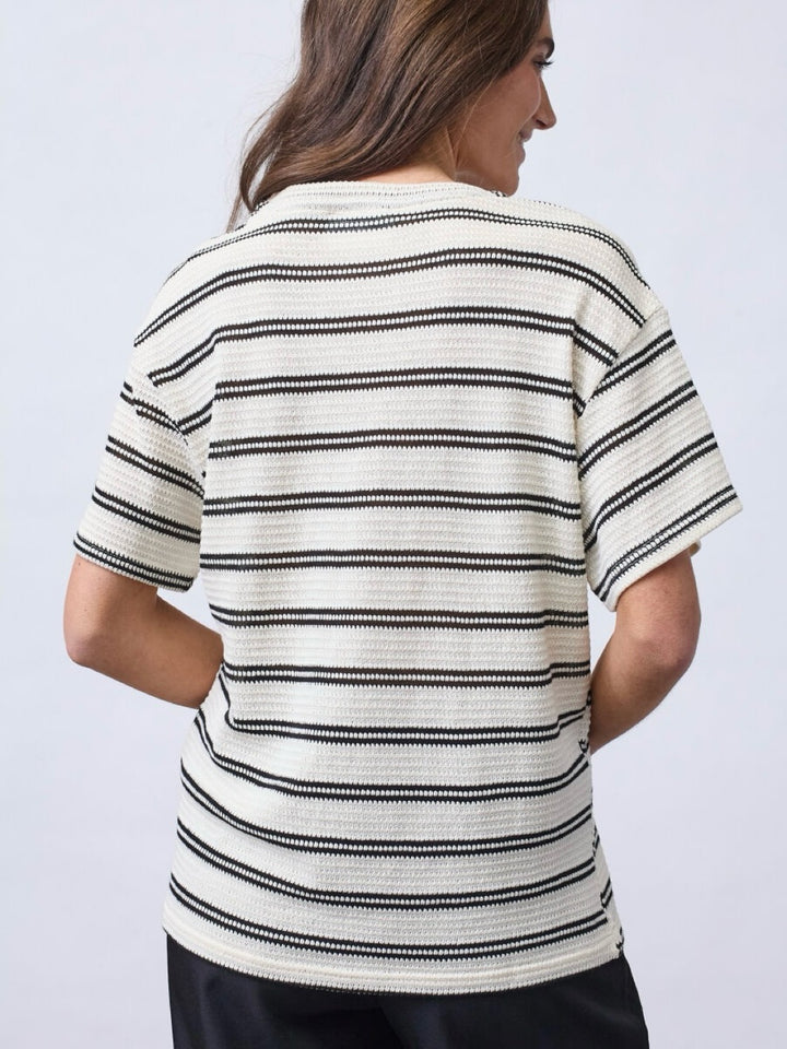 TOPP VEDA CREAM STRIPE