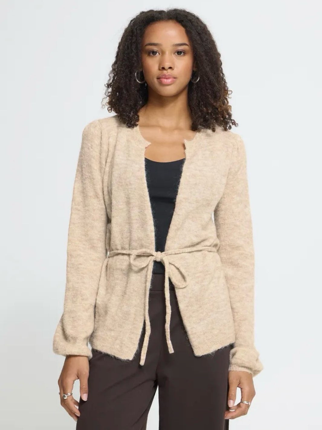 CARDIGAN IHARDENS OATMEAL MELANGE