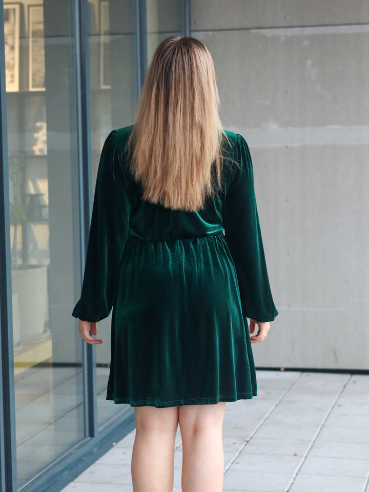 KJOLE ALIBA VELOUR DK GREEN