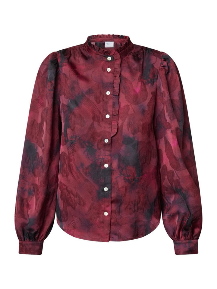 SKJORTE VIRSA BORDEAUX BLURED