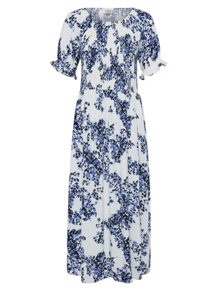 MIDIKJOLE FRHEAT SOFT PETALS NAVY