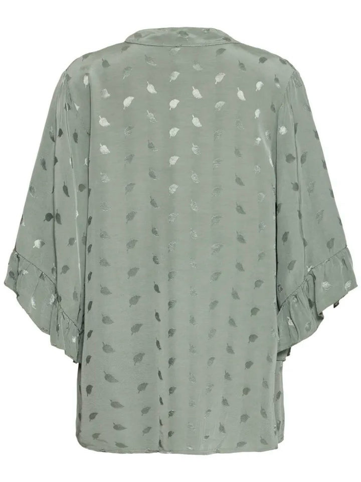 BLUSE SBBITTEN DUSTY OLIVE