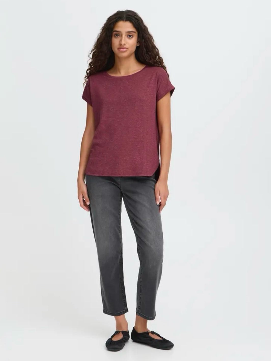 T-SKJORTE IHREBEL MAROON