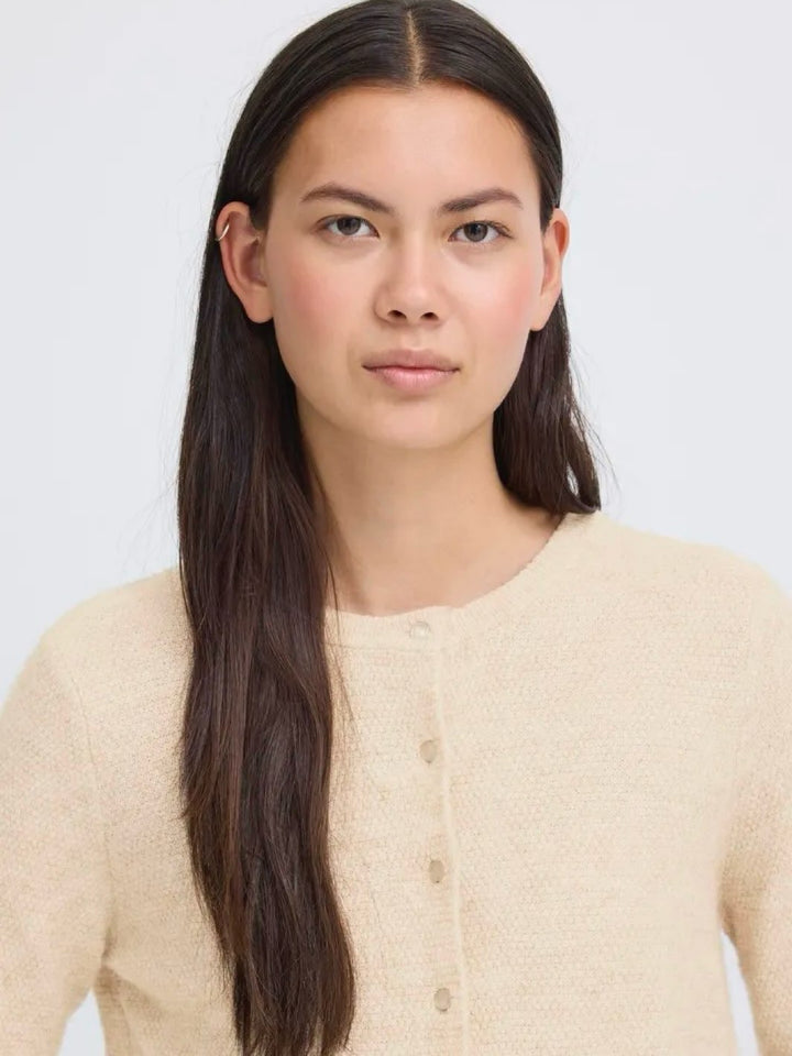 CARDIGAN IHASDIS OATMEAL MELANGE