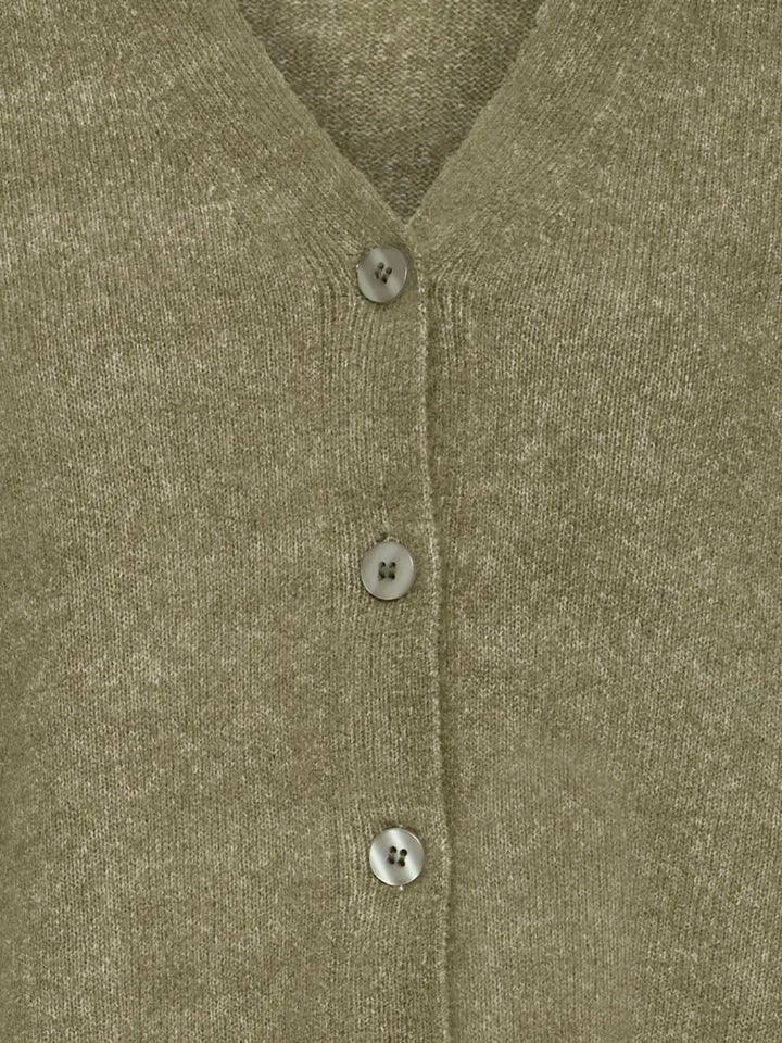 CARDIGAN FRELLIS OLIVE MELANGE