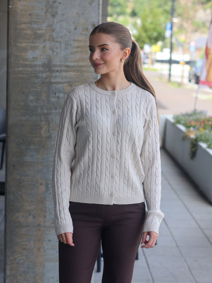 CARDIGAN PZSTEFFI CLOUD DANCER MELANGE