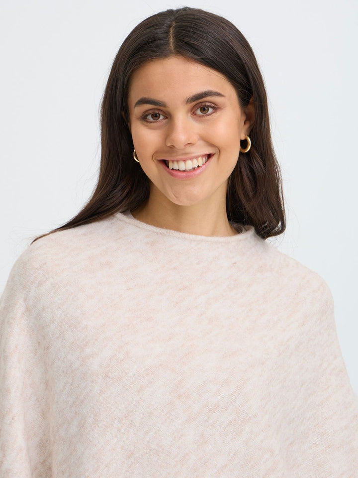 PONCHO FRSANNY OATMEAL MELANGE