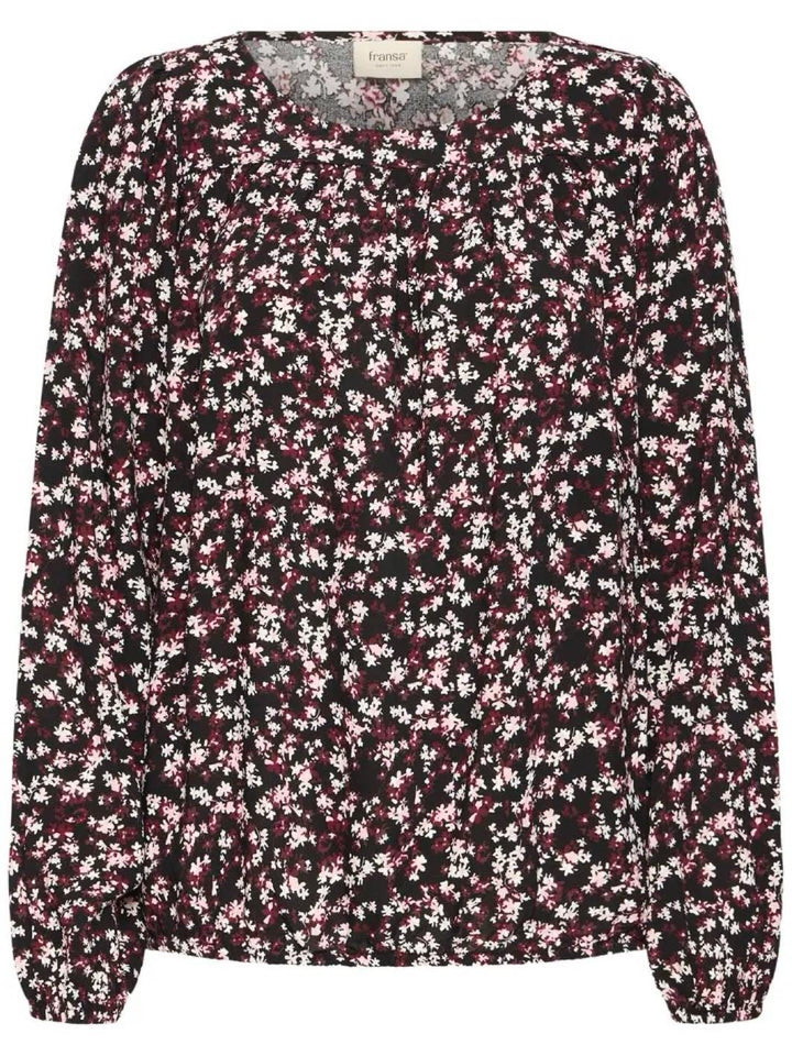 BLUSE FRKIKI FLORAL BLACK