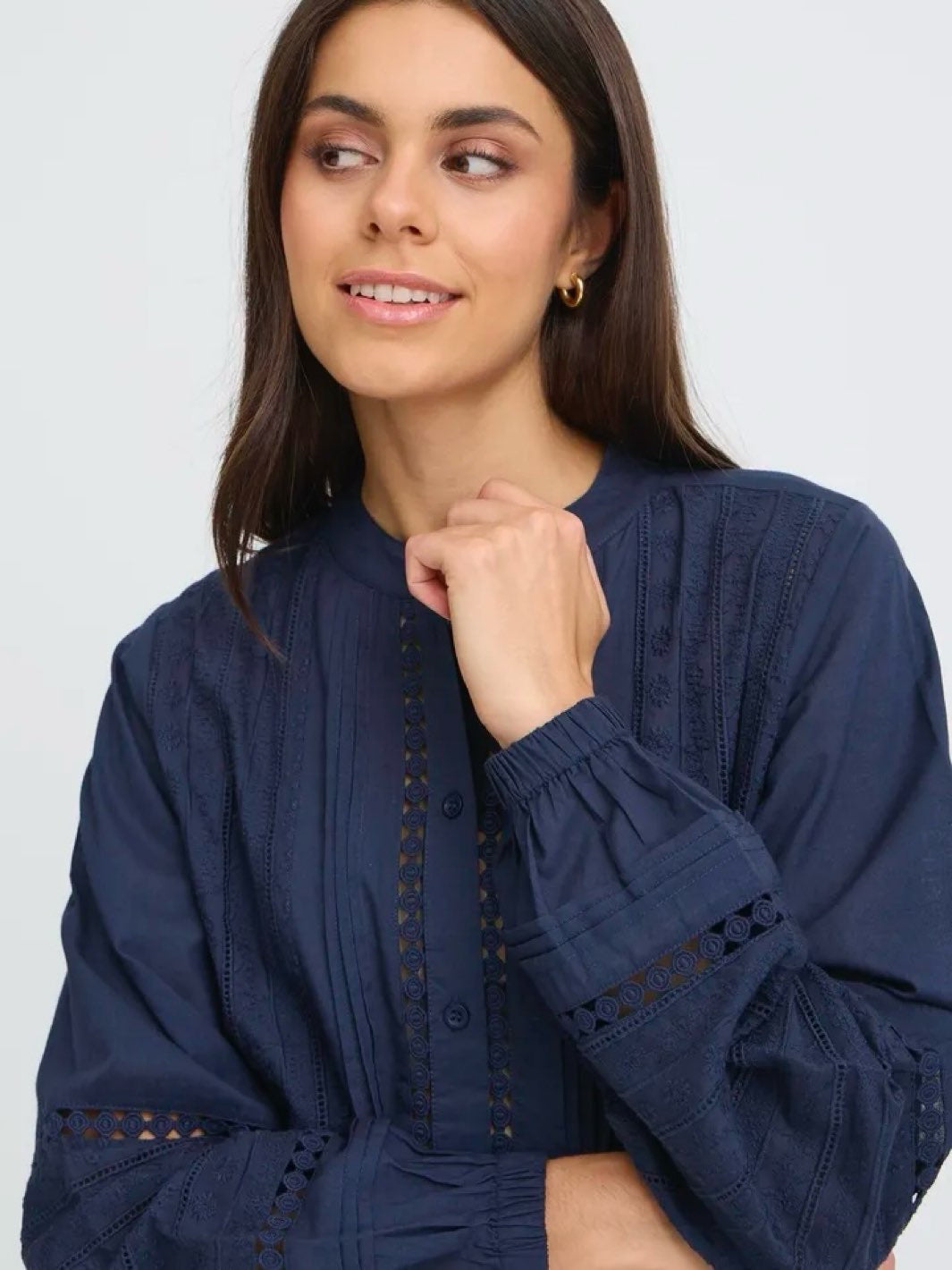 SKJORTE FRJIKE  NAVY BLAZER