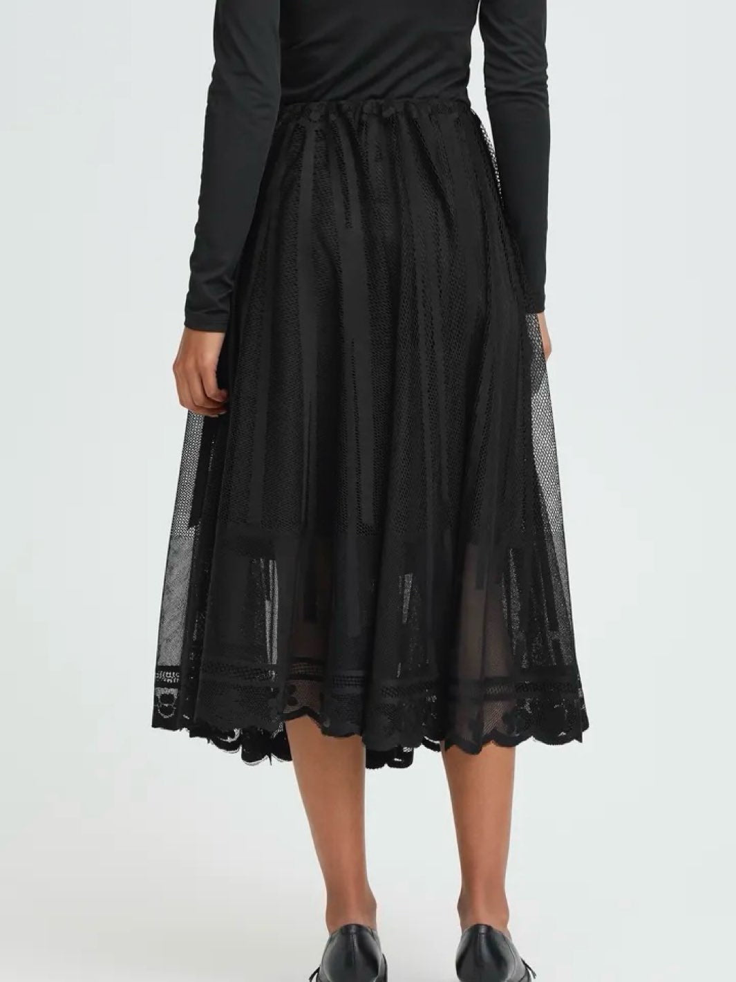 MIDISKJØRT IHLEONCE BLACK