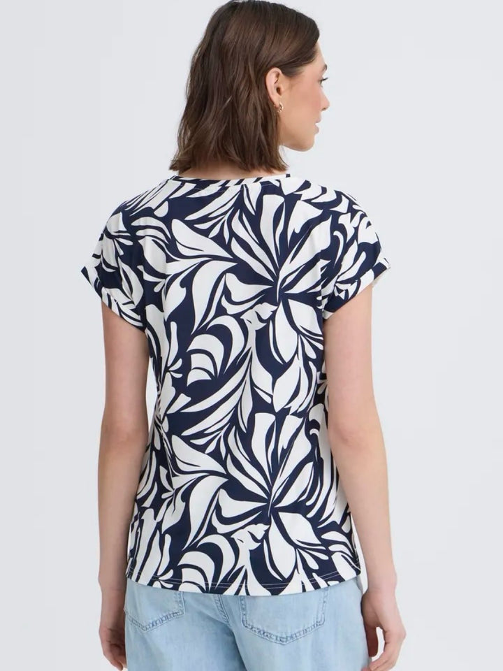 T-SKJORTE FRSEEN  FLORAL REVERIE NAVY