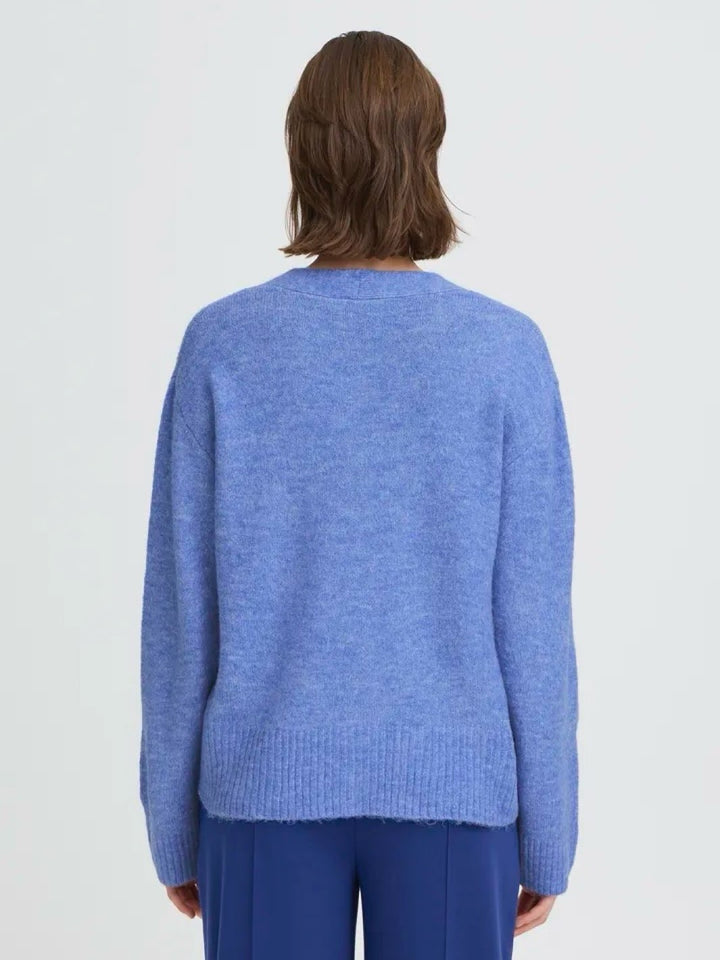 CARDIGAN IHBALING NEBULAS BLUE MELANGE