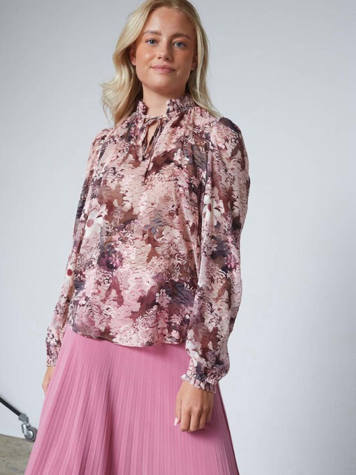 BLUSE ELZA FLOWER BLUSH