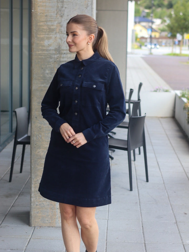 KJOLE PZSALLY PLACKET DARK SAPPHIRE