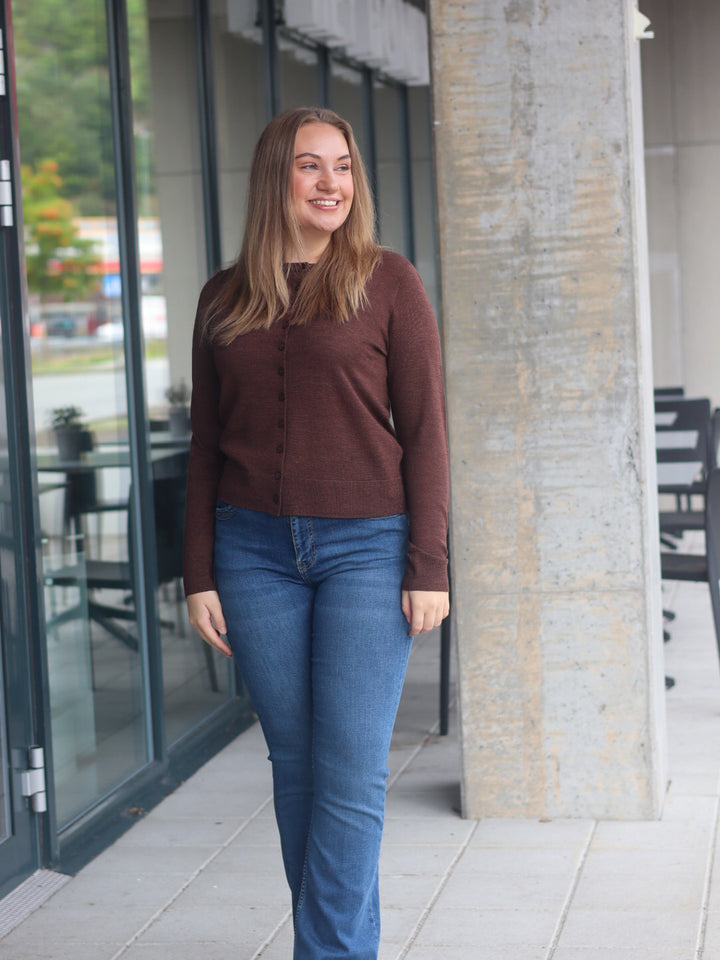 CARDIGAN FRWOOLINA COCOA MELANGE