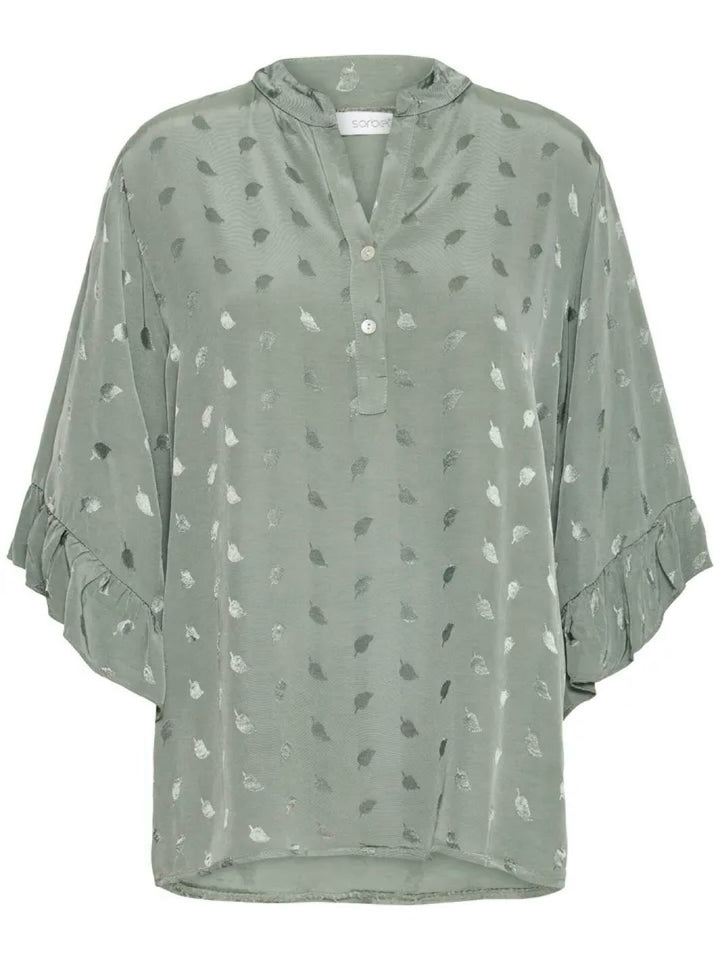 BLUSE SBBITTEN DUSTY OLIVE