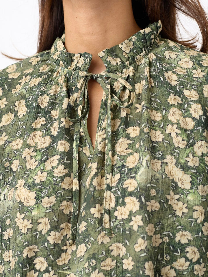 BLUSE ELZA GREEN FLOWER