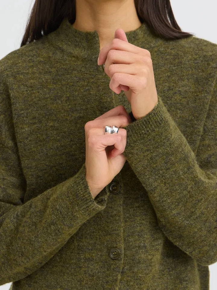CARDIGAN FRSANNY FIR GREEN MELANGE