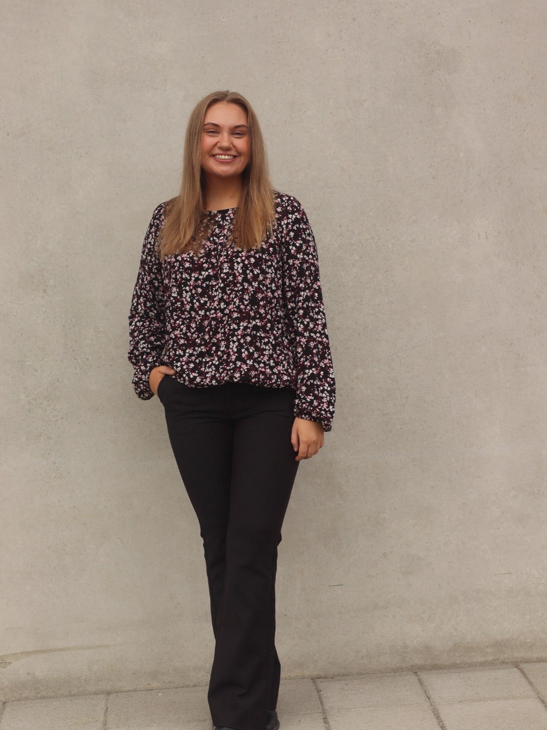 BLUSE FRKIKI FLORAL BLACK