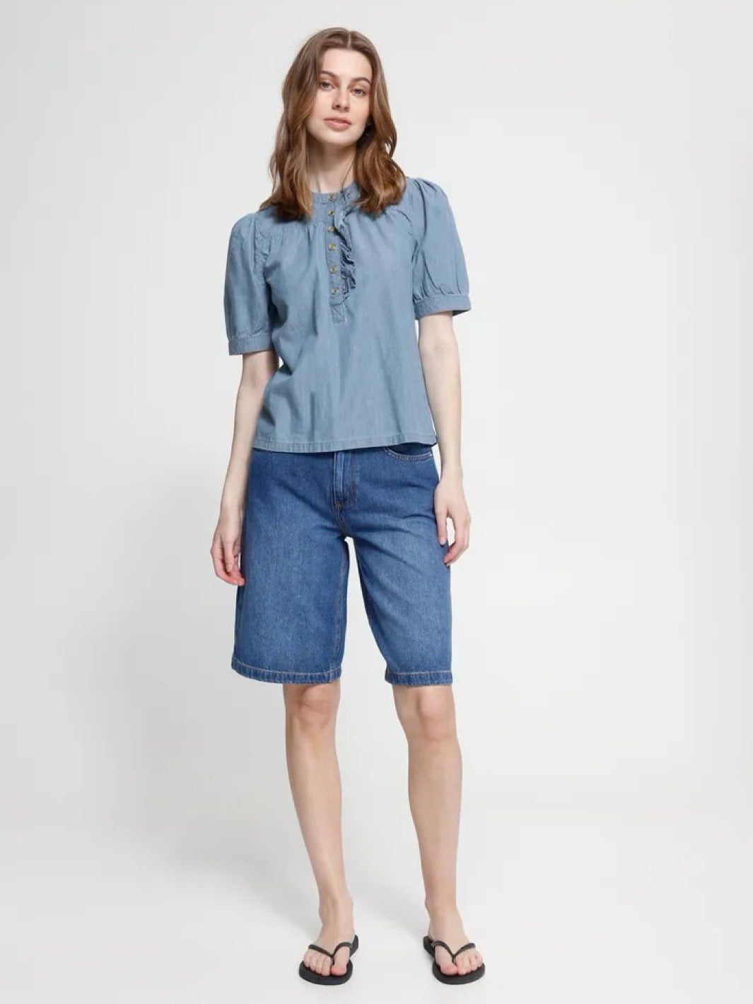 BLUSE IHANCEY WASHED DENIM