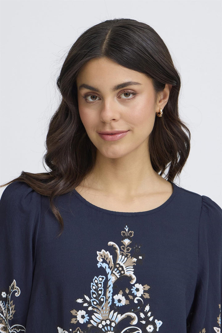 BLUSE FRADARA NAVY PAILSEY