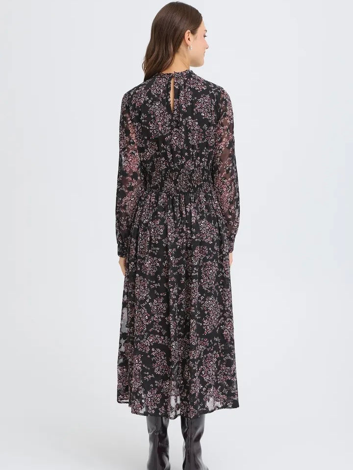 MIDIKJOLE FRCHAY FLORAL BLACK