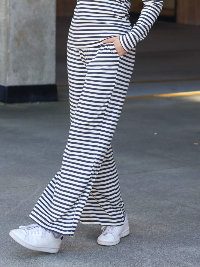 BUKSE RIBBED BLUE