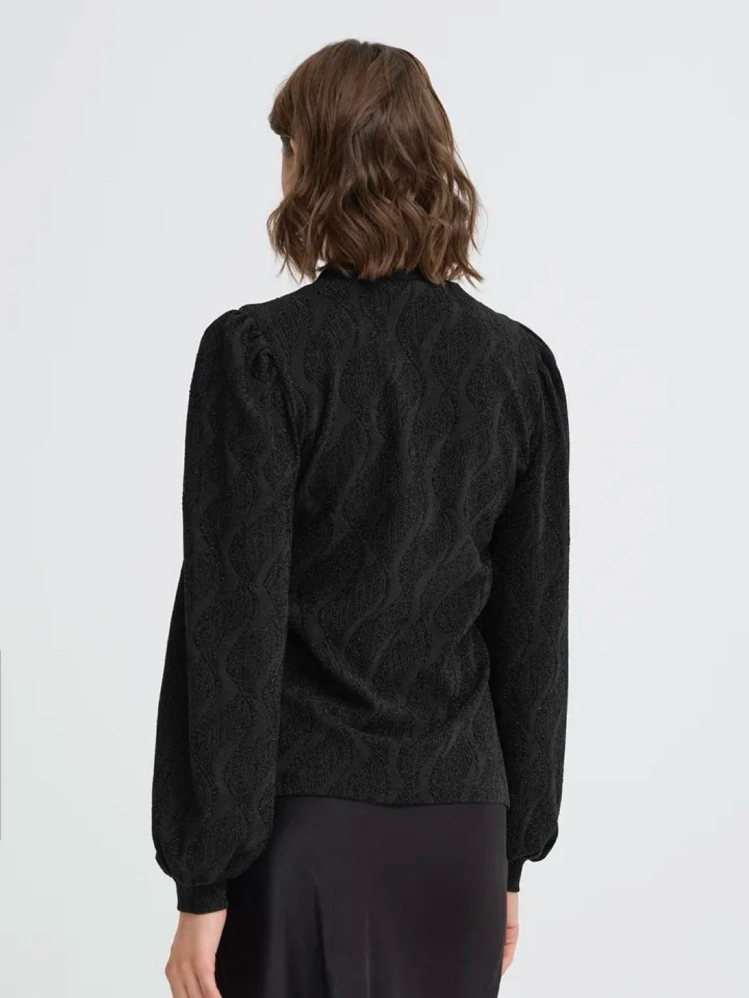 BLUSE FRAVALON BLACK GLITTER