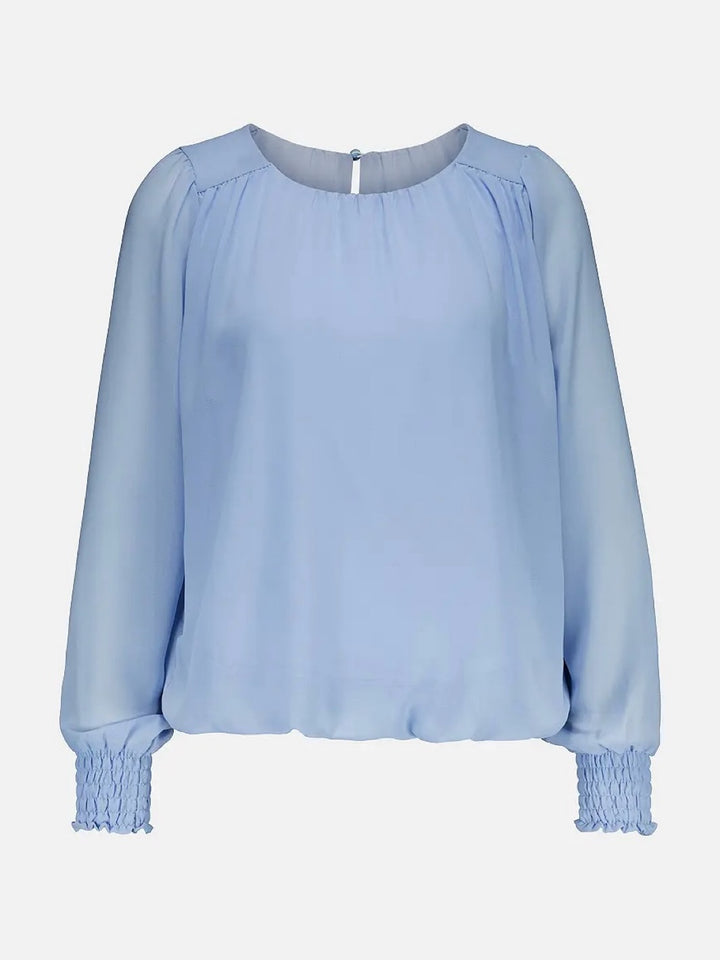 BLUSE MARITA CHIFFON LT BLUE