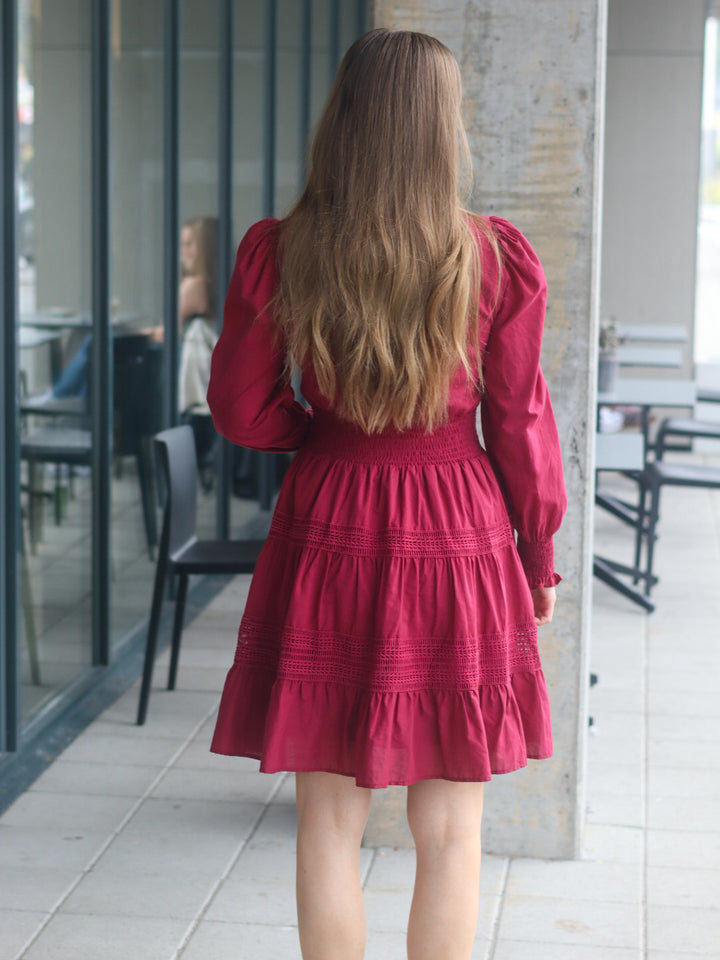 KJOLE ELOISE L/S BORDEAUX